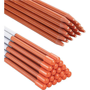 Marqueurs de voie réfléchissants de qualité supérieure, 1/4 po de diamètre, 48 po, piquets de neige, réflecteurs orange - Product Image 2