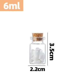 Bottiglie di Vetro Piccole di Alta Qualità con Tappi in Sughero - Fiale Trasparenti Sigillate <span class=keywords><strong>per</strong></span> Medicina, Polvere, Provette, Barattoli - Product Image 4