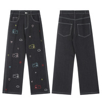 Wholesale Men Custom Logo Plus Size High Quality Printing Fashion Designer Jeans