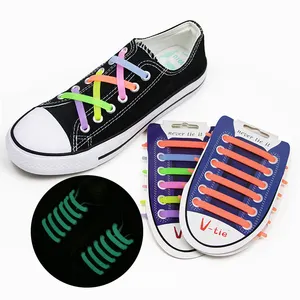 Tembel danteller Unisex rahat kauçuk ayakkabı bağı yansıtıcı silikon ayakabı, hiçbir kravat ayakkabı dantel toptan yüksek kaliteli ayakkabılar