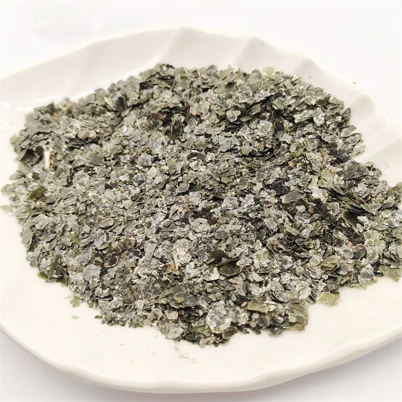 Minerali sfusi Muscovite Mica Rock 0.5mm polveri isolanti colore nero Micas cosmetiche scaglie produttore professionale di Mica