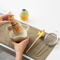 Lelyi Creative Cute Hot Selling Starfish Matcha Bowl Set Eco-Friendly Ceramic Porcelain Matcha Starter Kit Cartoon Star Bowl