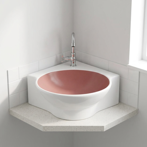 Comptoir de salle de bain moderne en granit de surface solide couleur ivoire, résistant à l'eau, écologique, durable, à l'apparence élégante - Product Image 1