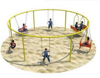 Ensemble de balançoires éducatives modernes en plastique pour l'extérieur, équipement de terrain de jeux pour parcs publics, jardins, centres commerciaux, maisons