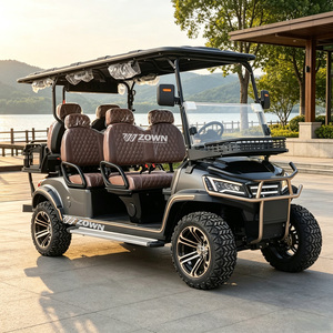Carrito de golf eléctrico con chasis elevado, diseño todoterreno, alimentado por litio, para caza en montaña, rancho, resort costero - Product Image 1