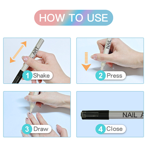 3D-Zeichnung Acryl Nagellack Stift Maniküre DIY wasserdichte Nail Art Polish Andere Farbe Graffiti Stift - Product Image 6