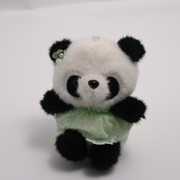 Boneka Panda Lucu Berpakaian Renda Grosir, Boneka Panda Berpola Bunga Manis untuk Hadiah Teman Anak yang Menggemaskan