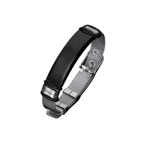 Pulsera de Acero de Titanio Zhuolin C11 Negra y Plateada Ajustable Unisex Elegante Joyería para el Día a Día - Product Image 5
