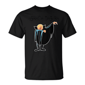 Camiseta Abraca-Dab-Ra con diseño gráfico negro, ropa informal para hombre - Product Image 2