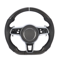 Volant sport en cuir noir à 3 branches pour modèles Porsche Panamera Cayenne Macan 718 911 918 997 991 970 971 Boxster Cayman