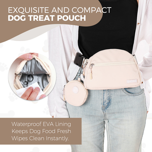 Riñonera de nailon impermeable manos libres para correr, riñonera personalizada, bolsa cruzada para golosinas de perro, riñonera para pasear perros - Product Image 2
