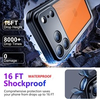 Coque de protection intégrale antichoc étanche IP68 avec protection intégrée pour écran et caméra pour iPhone 18 17 Pro Max 16 15 Plus