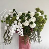 Nouveau style, vert et blanc, vente en gros, bouquet de mariage, décoration de table de mariage, arrangement, boule de fleurs artificielles