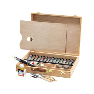 Set Artistico Phoenix con Scatola in Legno, Pennelli, Coltello per Pittura, Tavolozza e Colori per Pittura a Olio - Product Image 2