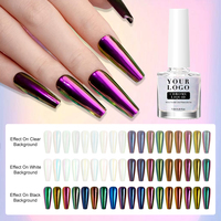 Échantillon gratuit Magic Mirror Chrome Liquid 18 couleurs de vernis à gel à haute teneur en pigments
