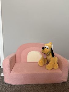 TenderPlayful Rosa Klappbares Kinder-Sofabett mit Armlehne und Seitentasche für Kleinkinderzimmer - Product Image 2