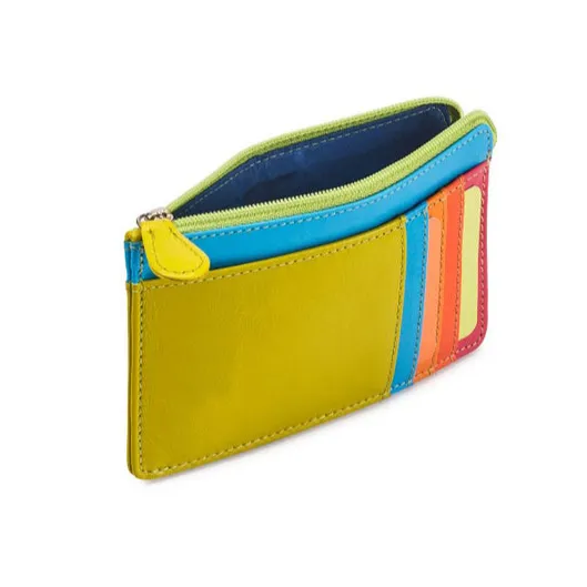 Marka tasarım Minimalist kartlıklı cüzdan Premium deri fermuarlı paralar çanta çok renkli Mini kılıfı