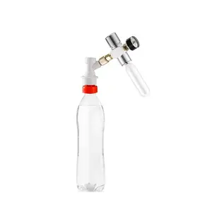 Homebrew Carbonation Kit (Plastic Carbonation Pressure Cap & Co2 Keg Charger & Gas Ball Lock) For PET Bottle Beer Carbonization