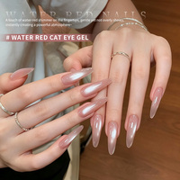 Vernis à ongles gel effet œil de chat rose nude rouge aquatique 2026 Nouveau vernis gel à changement progressif Flash Drill nécessitant une lampe UV pour sécher