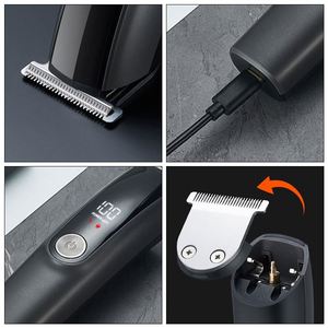 Novedad 2025: Set de Cortapelos y Recortadora de Barba Dorada para Hombre, Ideal para el Hogar - Product Image 3