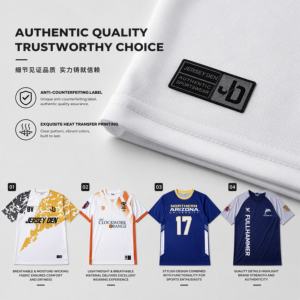 Jersey Sepak Bola Sublimasi Custom 100% Polyester, Kaos Sepak Bola Cetak, Seragam Tim, Bernapas, Cepat Kering, Pria Wanita Remaja OEM - Product Image 4