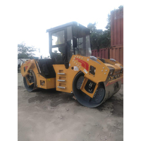 Compacteur d'asphalte 3 tonnes, mini rouleau compresseur à double tambour STR30C-6 avec repose-pieds pour le sol et l'asphalte