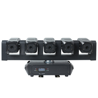5 pièces 40W RGBW 4 en 1 scène professionnelle Led lumière principale mobile avec 6 pièces blanc Led stroboscope Disco fête KTV Club Laser effet de scène