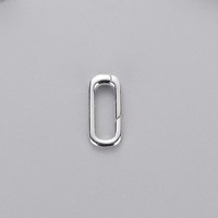 Fermoir à ressort rectangulaire en argent sterling 925 pour la fabrication de bijoux, vente en gros