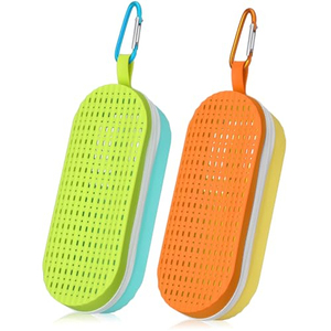 Étui pour lunettes de natation en silicone avec trou de drainage, étui de protection à fermeture éclair pour lunettes de natation - Product Image 1