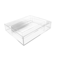 Cache-poussière multifonctionnel en acrylique transparent Boîte d'étagère de présentation pratique et mobile à la mode Cadeau Plexiglas Métal PS
