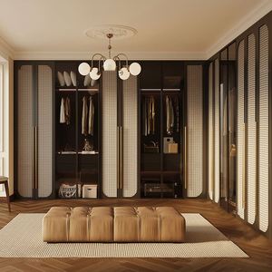 Luxury Custom Wardrobe Set for Villa & Apartment High-End Finish Walk-in Closet Free CAD Design Bedroom Furniture for Home - Product Image 4