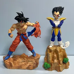 DragonBall Super Saiyan GK First Appearance Goku Vegeta Anime Statue Model PVC Military Toy Boxed Figure