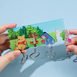 Couple <span class=keywords><strong>porte</strong></span>-clés mur Anti perte clé pendentif amant <span class=keywords><strong>porte</strong></span>-clés décoration de la maison réfrigérateur autocollant stockage maison - Product Image 5