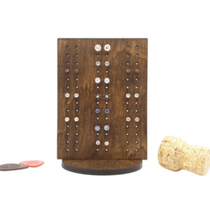 Soporte de Madera para Pendientes, Exhibidor de Joyas de Bambú, Organizador de Escritorio, Estante Decorativo Estilo Rústico para Joyería - Product Image 5