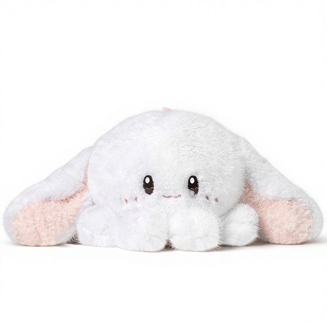 Catch Fun Deep Sea Jellyfish Rabbit Short Plush Toy Cute Doll Sleeping Pillow Polyester Filled Unisex Birthday Gift 31cm-50cm