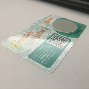 Özel tasarım baskı plastik arama kartı çizik kart PIN numarası gümüş çizik piyango kartları kazanan için - Product Image 5