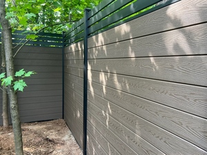 Panneau mural WPC, clôture de <span class=keywords><strong>jardin</strong></span> de 6 pieds, panneaux de clôture <span class=keywords><strong>en</strong></span> aluminium, imperméables, résistants aux UV, pour l'extérieur - Product Image 5