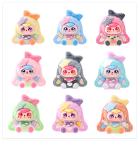 Figurines d'animaux miniatures en peluche de dessin animé pour bébé, trois lapins, vente en gros, boîte mystère, sac surprise, capsule jouet en gros