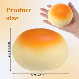 Juguete Antiestrés de PU de Rebote Lento, Modelo de Pan Dorado al Vapor Simulado, para Jóvenes de 15 a 35 Años - Product Image 2