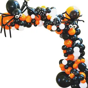 Halloween Balloon Garland Arch Kit fai da te Spider Halloween Balloons Garland Party Decoration Balloon decorazione di Halloween