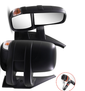 Espejo Retrovisor Izquierdo de Alta Calidad con Calefacción, Sensor de Temperatura Convexo, Cristal Grande, Color Negro para Daily 2006-2011 - Product Image 2