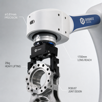 Robot collaboratif DOBOT CR20A à 6 axes, charge utile élevée de 20 kg, 1700 mm, pour l'entretien de machines, la palettisation, avec capteurs de sécurité