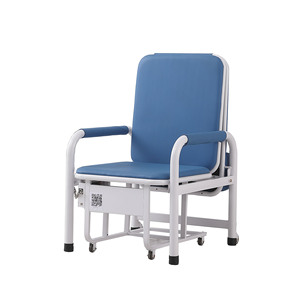Shared Hospital Companion <b>Bed</b> <b>Folding</b> Chair <b>Bed</b> Royal Blue S03 70x60x101 For Home Office Care Use - Product Image 4