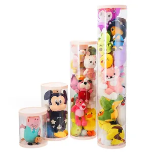 Knuffel Baby Speelgoed Organizer Clear Plastic Ronde Cilinder Opslag Voor Speelgoed Verpakking