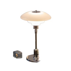 Lámpara de mesa de diseño danés con forma de OVNI, base de bombilla E27, interruptor de botón para dormitorio, sala de estar, estudio, decoración de lujo - Product Image 5