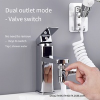 Robinet douche robinet ensembles salle de bain eau chaude et froide bassin Extension rétrécissement buse ensemble shampooing magique salon de coiffure robinet
