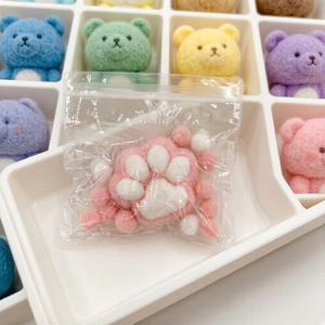 Plush Pink White Cat Paw Squishy Toy Soft Fluffy Squeeze Stress Relief Fidget Toy for Kids <strong>Adults</strong> - Product Image 4