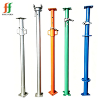 Étais de coffrage métalliques robustes réglables pour échafaudage, supports de coffrage, étais télescopiques pour assainissement de chantier