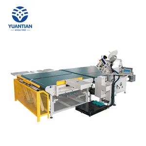 Yuantian yatak kenarı şerit makinesi/300U dikiş kafası isteğe bağlı/konveyör tipi/otomatik çevirme