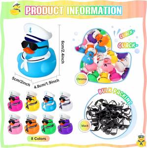 2025 Factory Christmas Promotional Gift Plastic Weighted Custom 3 Inch Rubber Duck Baby Toys 2024 - Product Image 3